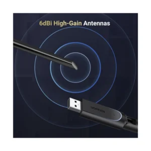 Usb Inalambrico Ugreen Cm763 Ax900 (35265) 2.4Ghz/286Mbps, 5Ghz/600Mbps, Antena X1 6Dbi - Imagen 3