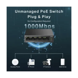 Switch Tp-Link 5 Puertos Con Poe+ (Ls105Gp) 10/100/1000Mbps, 250 Metros, Alimentan Facilmente Dispositivos Como Camaras Ip, Carcasa Metalica - Imagen 5