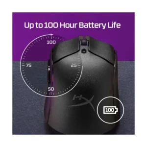 Mouse Inalambrico Hyperx Pulsefire Haste 2 (6N0B0Aa) Gaming, Bluetooth, Negro, 26000 Dpi, 60G, Duracion De La Bater?A De 100 Horas - Imagen 3