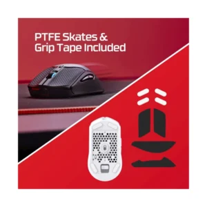 Mouse Inalambrico Hyperx Pulsefire Haste 2 (6N0B0Aa) Gaming, Bluetooth, Negro, 26000 Dpi, 60G, Duracion De La Bater?A De 100 Horas - Imagen 9