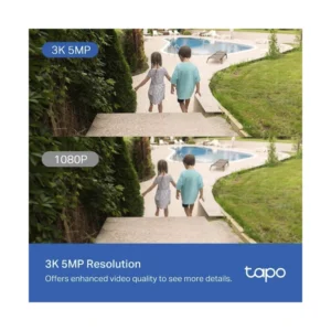 Camara De Seguridad Inteligente Tp-Link (Tapo C530Ws) Wifi, 3K 5Mp, Vision Nocturna A Color, Deteccion De Movimiento Ia, Alarma Sonora/Luz - Imagen 4