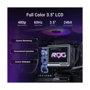 Enfriamiento Liquido Asus (Rog Ryujin III 360 Argb Extreme) 1150/1851-Am4/Am5, Negro, X3 Fan, Bomba Asetek Gen8 V2, Ventiladores Magneticos, Lcd 3.5" - Imagen 10