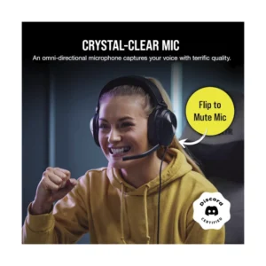 Auricular Corsair Hs55 Surround (Ca-9011265-Na) Gaming, Dolby Audio 7.1, Peso Ligero, Microfono Omnidireccional, Para Pc/Mac/Ps4/Ps5 - Imagen 3