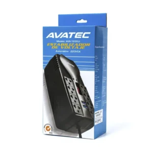 Estabilizador Avatec 8 Tomas (Ava-1200Ub) 1200Va, 600W, 2 Usb - Imagen 4