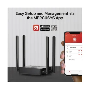 Router Inalambrico Mercusys Ax1500 (Mr62X) Wi-Fi 6, 2.4Ghz/300Mbps, 5Ghz/1201Mbps, Antena X4, Port X2 Lan 10/100/1000Mbps, Port X1 Wan 10/100/1000Mbps - Imagen 4