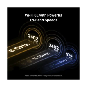 Tarjeta Pcie Inalambrico + Bluetooth 5.3 Tp-Link Axe5400 (Archer Txe72E) Wi-Fi 6, 2.4Ghz/574Mbps, 5/6Ghz 2402Mbps, Antena X2, Wpa3, Latencia Ultrabaja - Imagen 4