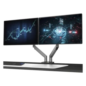 Brazo Soporte Para 2 Monitores North Bayou G75 (1001670965) Rack Base, Para 22" A 32", De 2Kg Hasta 12Kg, Soporte Ergonomico - Imagen 5