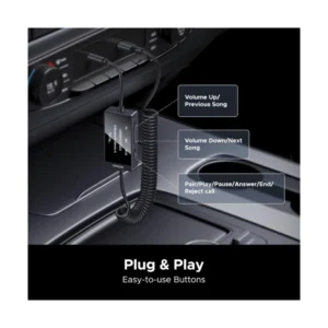 Transmisor Y Receptor De Audio Via Bluetooth Ugreen Bt303 (45236) Modo Tx Y Rx, Bt 5.4, Adaptador Auxiliar De Audio De 3,5 Mm, Coche Y Estereo - Imagen 5