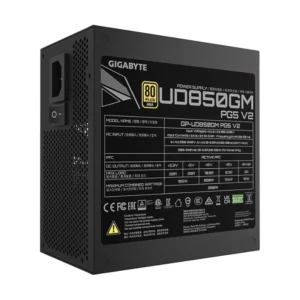 Fuente De Poder Gigabyte Ud850Gm Pg5 V2 (Gp-Ud850Gm Pg5 V2) 850W, Gold, Pcie Gen 5.1, Atx3.1, Modular - Imagen 4