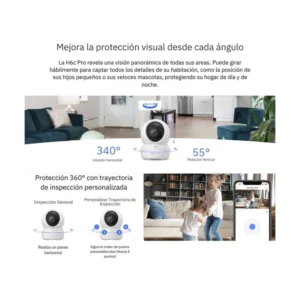 Camara De Seguridad Inteligente Ezviz H6C Pro 2K+ (Cs-H6C(4Mp,W1)) Wifi, 4Mp, Vision Nocturna A Color, Deteccion De Movimiento, Seguimiento Con Zoom - Imagen 6