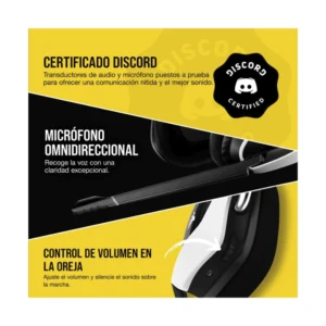 Auricular Inalambrico Corsair Void Rgb Elite (Ca-9011202-Na) Blanco, Sonido Envolvente 7.1, Certificados Por Discord, Para Pc, Ps5 Y Ps4 - Imagen 7