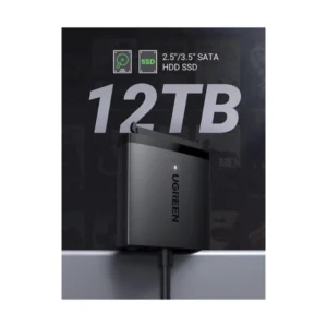 Adaptador De Sata A Usb Ugreen (60561) Negro, Usb 3.0, Para Sata 2.5, Soporta S.M.A.R.T, Trim - Imagen 3