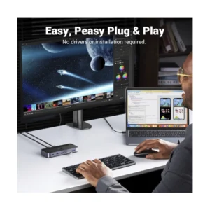 Conmutador Usb 3.0 Ugreen Cm662 (15705) 2 Computadoras Que Comparten Dispositivos Usb C Y A, Usb De 4 Puertos Para Compartir Teclado/Mouse/Camara/Etc - Imagen 3