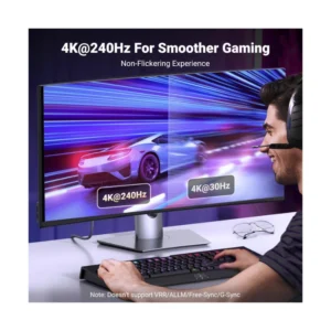 Cable Dp A Hdmi Ugreen Dp115 (80397) Unidireccional 8K @60Hz 4K @120Hz Dp Activo 1.4 A Hdmi 2.1 Cable Hdr, Dolby, Hdcp2.3, 2 Metros - Imagen 4