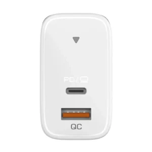 Cargador De Pared Genius Pd-65Ac (32590010400) X1 Usb-C, X1 Usb-A, Gan, 65W Carga Rapida - Imagen 4