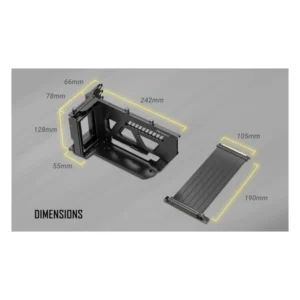 Soporte Para Tarjeta De Video Antec Shift Vertical (0-761345-77799-5) Negro, Incluye Cable Pci-E 4.0, Para Case Atx Y E-Atx - Imagen 5