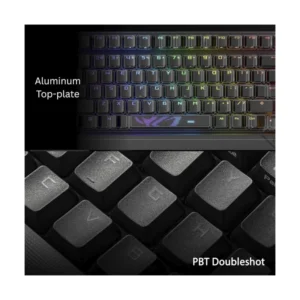 Teclado Inalambrico Asus (X901 Strix Scope Ii 96 Wl/Nxsw/Es/Abs) Gaming, Negro, Mecanico, Bluetooth, Switch Lineales De Nieve Rog Nx, Trimodo, Led-Rgb - Imagen 5
