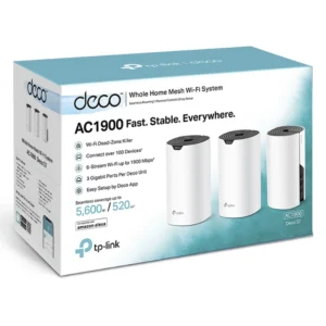 Router Inalambrico Sistema Mesh En Malla Tp-Link Ac1900 (Deco S7 (3-Pack)) 2.4Ghz/600Mbps, 5Ghz/1300Mbps, Mas De 100 Dispositivos, Hasta 2,100 Pies - Imagen 5