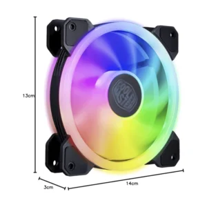 Cooler Para Case Cooler Master Masterfan Mf120 S3 (Mfw-B2Dn-18Npa-S3) 120Mm, Conector 4 Pines (Pwm), Led-Argb - Imagen 5
