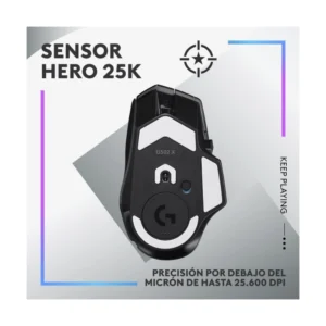 Mouse Inalambrico Logitech G502 X Plus (910-006161) Gaming, Negro, 25600 Dpi, 106G, Interruptores Hibridos Lightforce, Lightsync Rgb - Imagen 5