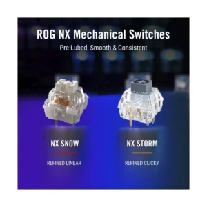 Teclado Inalambrico Asus 80% (M701 Rog Azoth/Nxsw/Es) Gaming, Negro, Mecanico, Bluetooth, Switch Lineales Rog Nx Snow, Teclas Pbt, Pantalla Oled, Rgb - Imagen 6