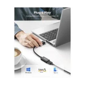 Adaptador Dp A Hdmi Ugreen Mm137 (70694) 4K/2K 60Hz, Cable 25Cm - Imagen 6