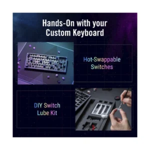 Teclado Inalambrico Asus 80% (M701 Rog Azoth/Nxsw/Es) Gaming, Negro, Mecanico, Bluetooth, Switch Lineales Rog Nx Snow, Teclas Pbt, Pantalla Oled, Rgb - Imagen 7