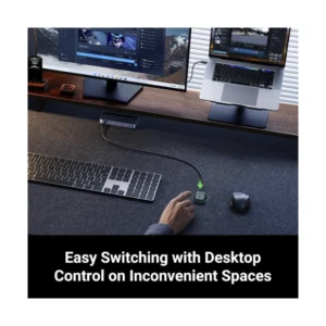 Conmutador Usb-C Ugreen Cm687 (25098) 2 Computadoras Comparten 4 Puertos, Para Pc Laptop Teclado Raton Webcam Usb-Microfono - Imagen 7