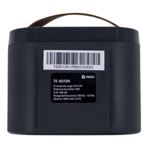 Parlante Portatil Karaoke Teros (Te-6013N) Negro, 10W, Bluetooth, Microfono Inalambrico, Jack/Usb/Tarjeta Tf, Iluminacion Led - Imagen 5