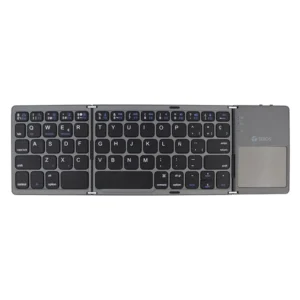 Teclado Inalambrico Plegable Teros (Te-4075S) Negro, Bluetooth, Panel Tactil, Compatible Con Windows/Aio/Android - Imagen 1