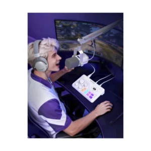Mezcladora De Audio Fifine Sc8 Ampligame (Sc8-W) Blanco, Para Jugadores Y Streamers, Efectos De Audio Personalizables, Admite Xlr, Mezcla De Juego/Cha - Imagen 8