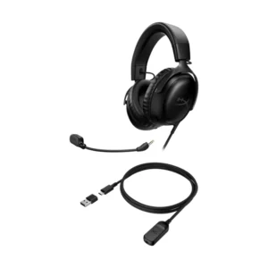 Auricular Hyperx Cloud Iii (727A8Aa) Negro, Bocinas En Angulo 2 Pulgadas, Dts, Espuma Viscoelastica, Microfono Ultraclaro, Usb-C, Usb-A, 3.5 Mm - Imagen 6