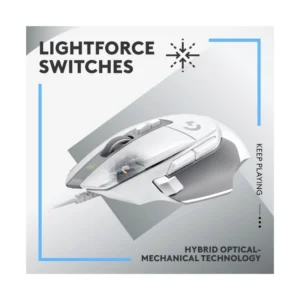 Mouse Logitech G502 X (910-006144) Gaming, Blanco, 25600 Dpi, 89G, Led-Rgb - Imagen 3