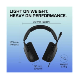 Auricular Hyperx Cloud Stinger 2 Core (683L9Aa) Negro, Ligeros Sobre La Oreja, Microfono Giratorio Para Silenciar, Dts, Audio Espacial X, Jack X2 - Imagen 3