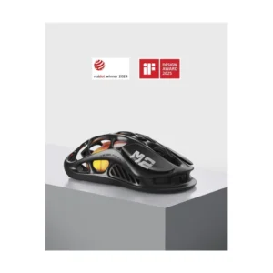 Mouse Inalambrico Gravastar Mercury M2 (Gravastar M2-Blk) Negro, 26000 Dpi, Sensor Paw3395Dm, Diseño Ligero Ahuecado De 2.79 Oz, 5 Botones Programable - Imagen 4