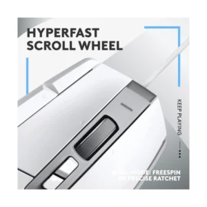 Mouse Logitech G502 X (910-006144) Gaming, Blanco, 25600 Dpi, 89G, Led-Rgb - Imagen 4