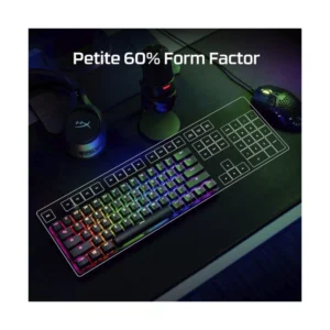 Teclado Hyperx Alloy Origins 60 (4P5N4Aa#Aba) Gaming, Negro, Mecanico, Switch Rojo Lineal, Cubiertas De Pbt Doble Capa De Las Teclas, Led-Rgb - Imagen 4