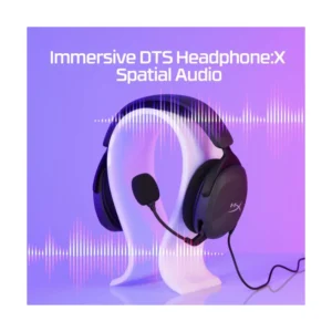 Auricular Hyperx Cloud Stinger 2 Core (683L9Aa) Negro, Ligeros Sobre La Oreja, Microfono Giratorio Para Silenciar, Dts, Audio Espacial X, Jack X2 - Imagen 4