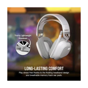 Auricular Inalambrico Corsair Hs80 Max (Ca-9011296-Ww) Blanco, Multiplataforma, Bluetooth, Dolby Atmos, Microfono De Calidad Broadcast - Imagen 4