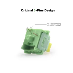 Kit Switches Redragon A113 Bullet-Qt Marron (A113Qt) 24 Pcs, Mecanicos Tactiles Silenciosos, Placa De 3 Pines, Intercambiable En Caliente, 50 Millones - Imagen 5