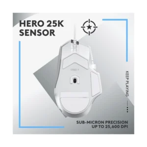 Mouse Logitech G502 X (910-006144) Gaming, Blanco, 25600 Dpi, 89G, Led-Rgb - Imagen 5