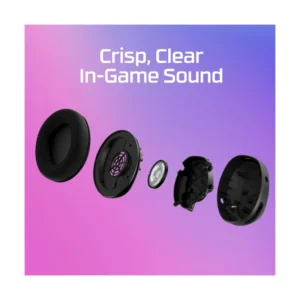 Auricular Hyperx Cloud Stinger 2 Core (683L9Aa) Negro, Ligeros Sobre La Oreja, Microfono Giratorio Para Silenciar, Dts, Audio Espacial X, Jack X2 - Imagen 5