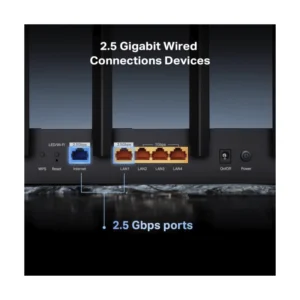 Router Inalambrico Tp-Link Be6500 (Archer Be400) Wi-Fi 7, 2.4Ghz/688Mbps, 5Ghz/5764Mbps, Antena X6, X1 Lan + X1 Wan 2.5 Gbps, X3 Lan 1 Gbps + X1 Usb - Imagen 5