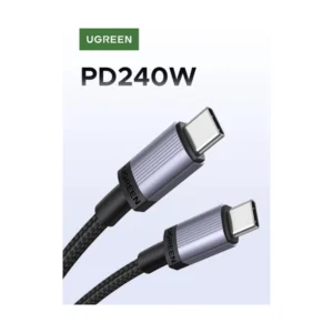 Cable De Carga & Datos Usb-C A Usb-C Ugreen L532 (65907) Negro, 240W De Carga Rapida, Cable Trenzado, 1 Metro - Imagen 5