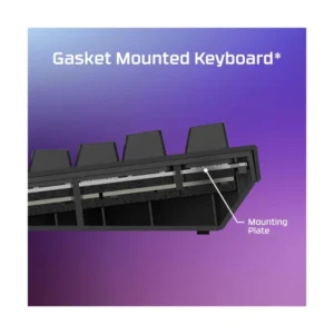 Teclado Hyperx Alloy Rise (7G7A3Aa#Abm) Gaming, Negro, Mecanico, Switch Rojo Lineal, Sensor De Luz Ambiental, Boton Giratorio Para El Volumen, Led-Rgb - Imagen 6