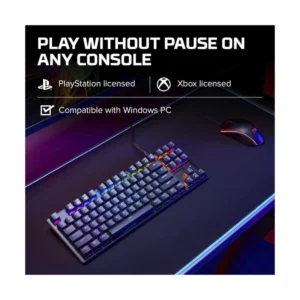 Teclado Hyperx Alloy Origins Core 80% (4P5P3Aa#Aba) Gaming, Negro, Mecanico, Switch Rojo Lineal, Cuerpo Completo De Aluminio De Grado Aeronautico, Rgb - Imagen 6