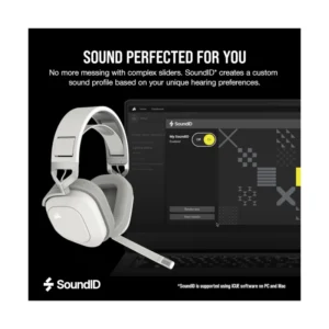 Auricular Inalambrico Corsair Hs80 Max (Ca-9011296-Ww) Blanco, Multiplataforma, Bluetooth, Dolby Atmos, Microfono De Calidad Broadcast - Imagen 6