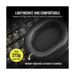 Auricular Corsair Hs55 Surround V2 (Ca-9011389-Ww) Gaming, Negro, Multiplataforma, Dolby Atmos, Microfono Omnidireccional, Ligero - Imagen 6