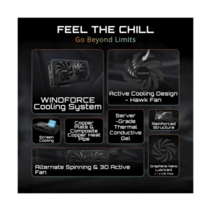 Tarjeta Grafica Gigabyte Geforce Rtx 5060Ti 16Gb Gddr7 Windforce Oc 16G (Gv-N506Twf2Oc-16Gd) 128 Bit, Pcie 5.0, Refrigeracion Windforce - Imagen 6