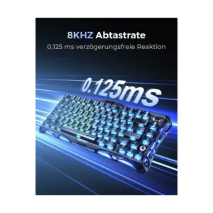 Teclado Gravastar Mercury V75 He 75% (Gs V75_blk) Gaming, Negro, Mecanico, Interruptores Magneticos, 8Khz Disparador Rapido, Semialuminio, Led-Rgb - Imagen 6